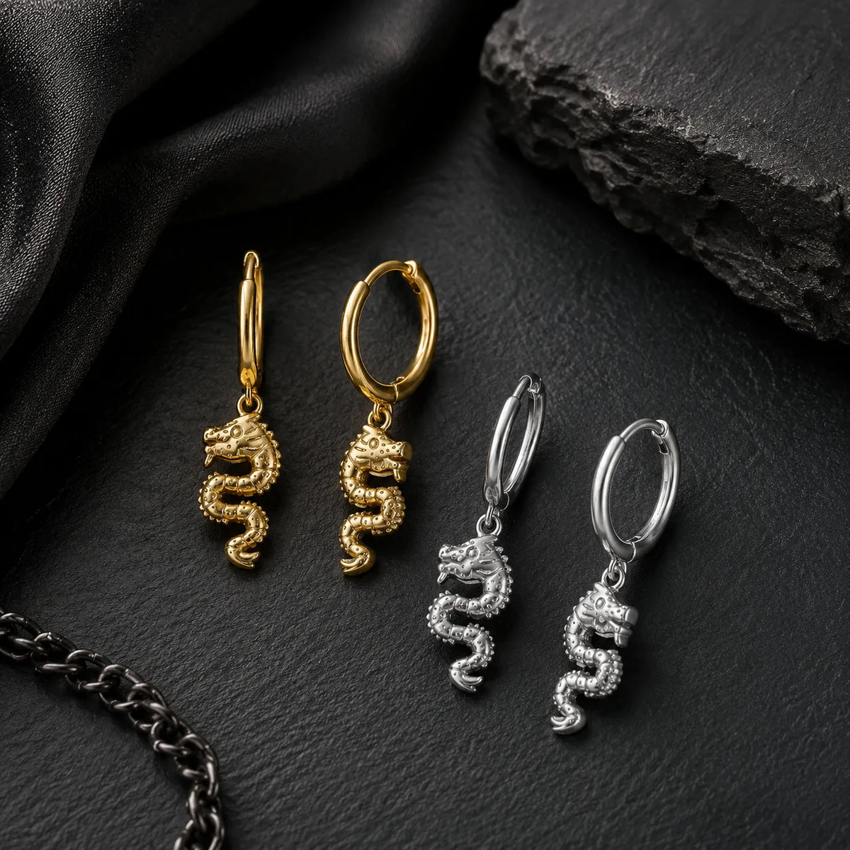accessoire dragon créole pendante premium