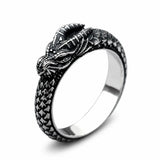 Bague Acier Dragon