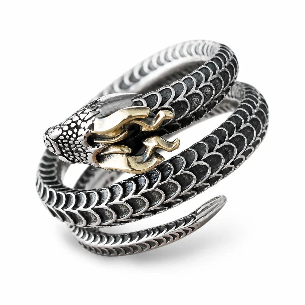 Bague dragon argent 925