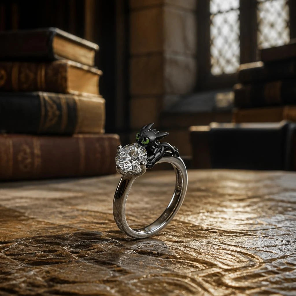 bague dragon argent 925 style fantastique et élégant