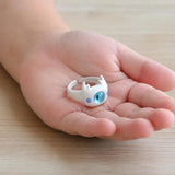 Bague Dragon Enfant ajustable blanche