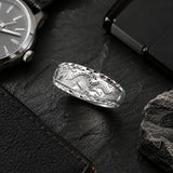 bague dragon légère argent poinçon 999