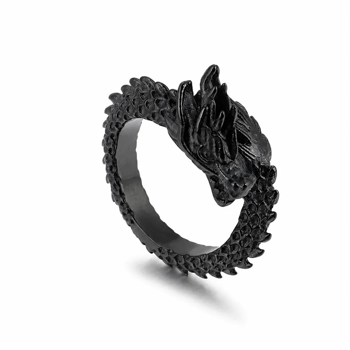 Bague Dragon Noir