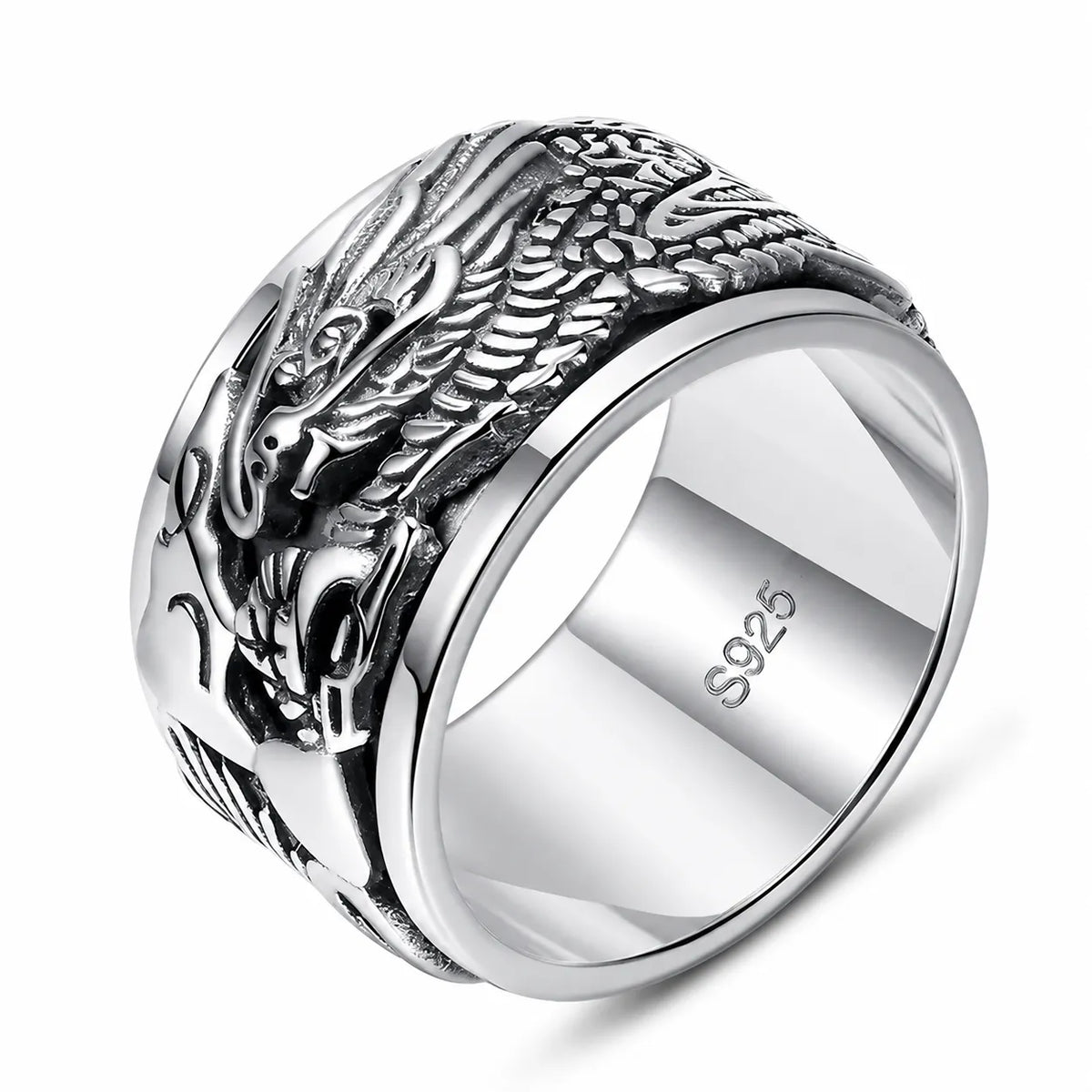 Bague Dragon Rotative