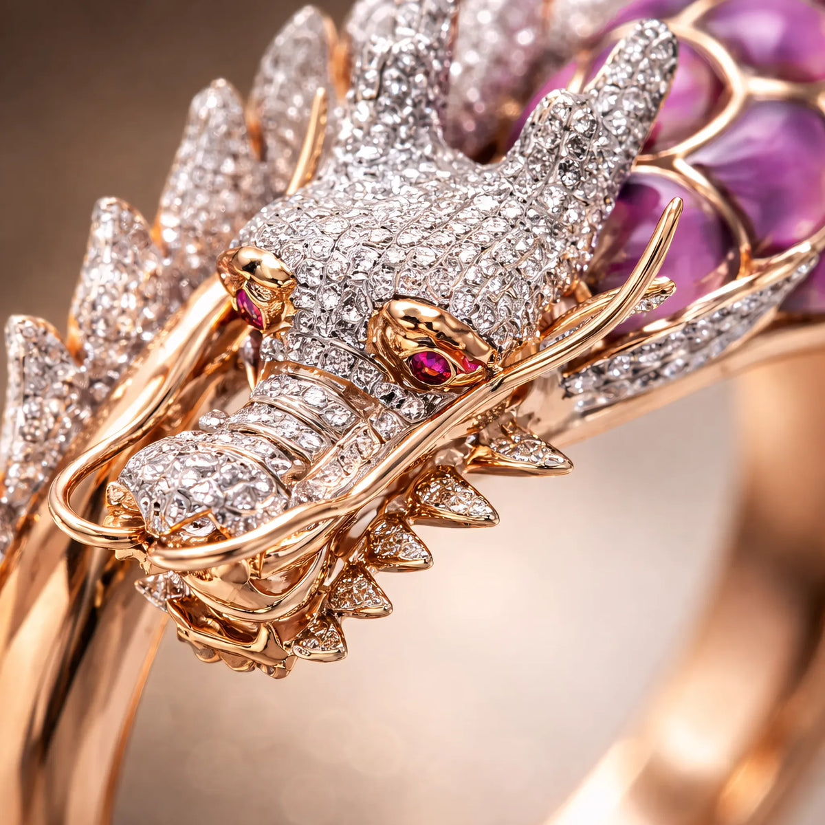 Bague Femme Dragon Zoom