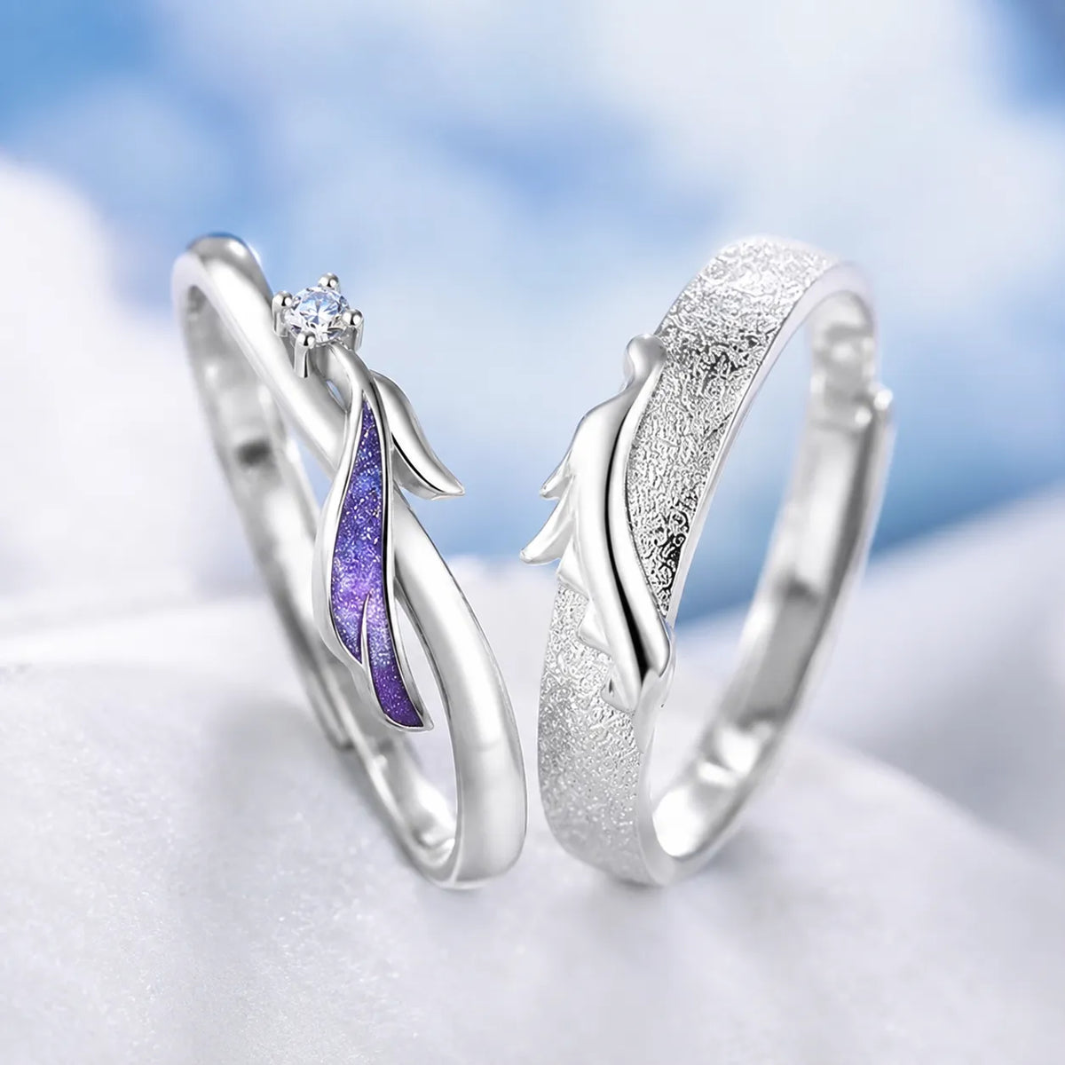 Bague Fiançailles Dragon argent s925