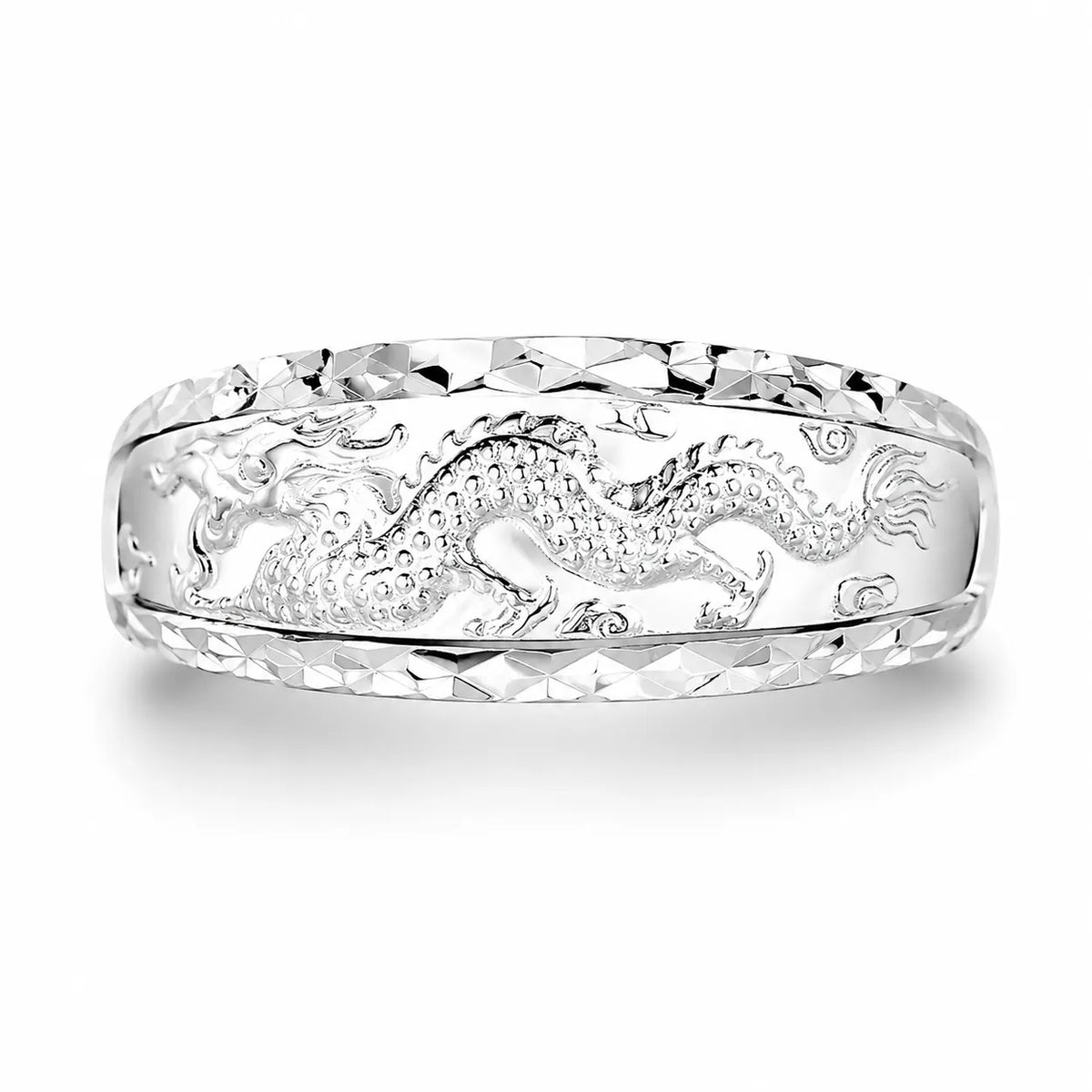 Bague Homme Dragon Argent