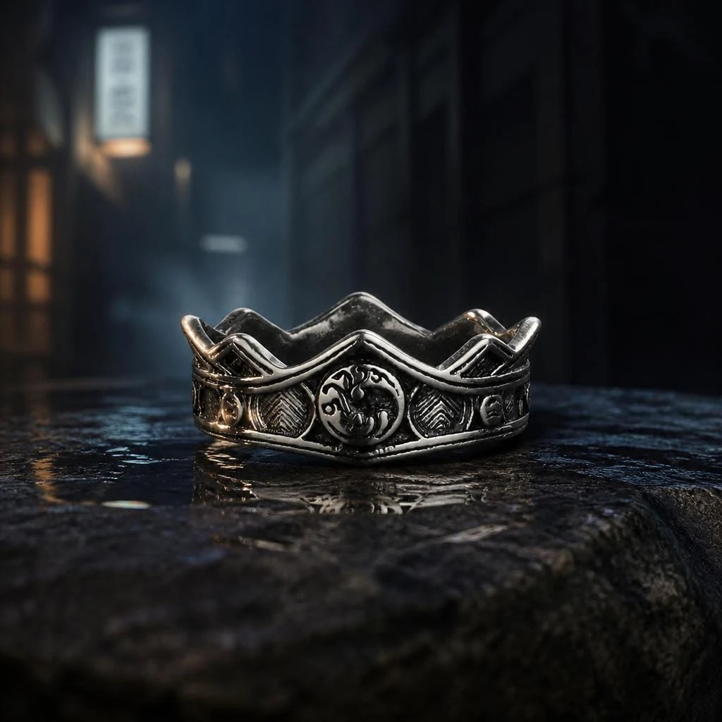 bague house of the dragon silver