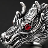 Bague Tête de Dragon acier inoxydable 316l