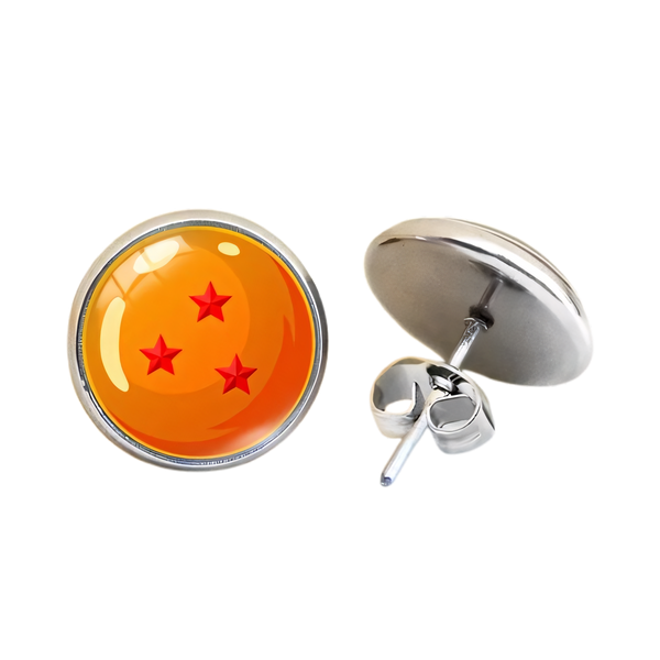 Boucle d'oreille boule de cristal dragon ball 3