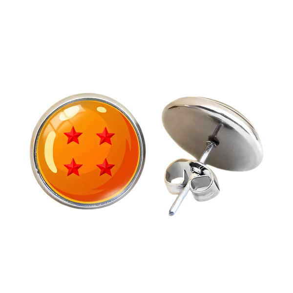 Boucle d'oreille boule de cristal dragon ball 4