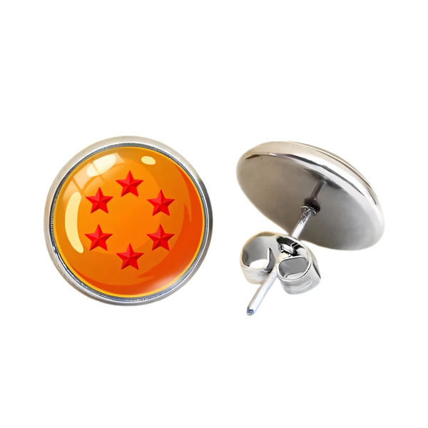Boucle d'oreille boule de cristal dragon ball 6