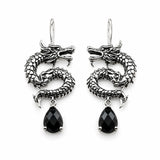 Boucles d'Oreilles Dragon Argent