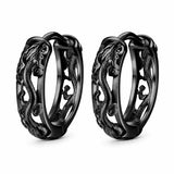 Boucle d'Oreilles Dragon Noir