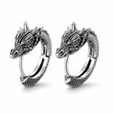 Boucles d'oreilles dragon homme