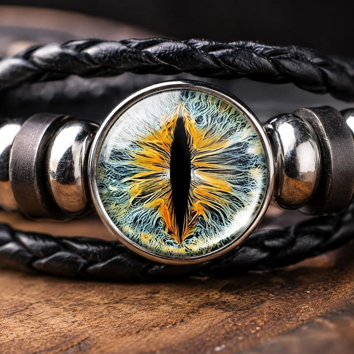 bracelet dragon cabochon oeil mystique