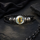 bracelet mystique oeil draconque cordon tressé