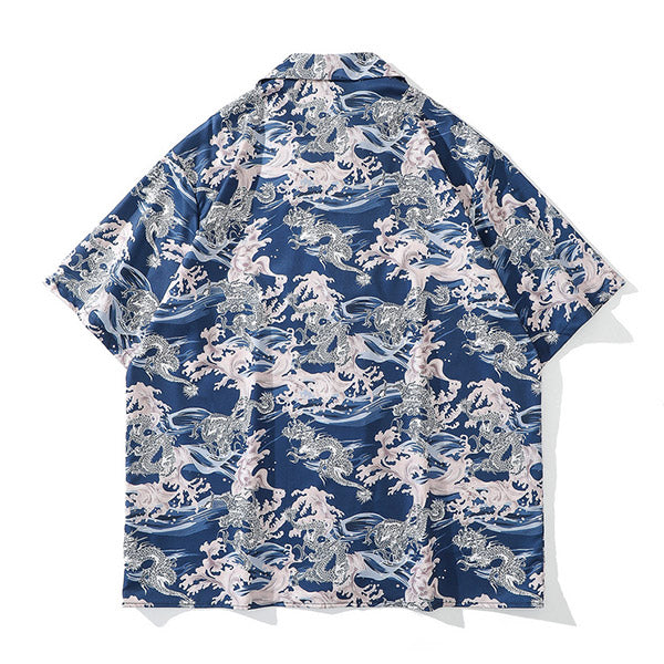 Chemise Hawaienne Homme Bleu