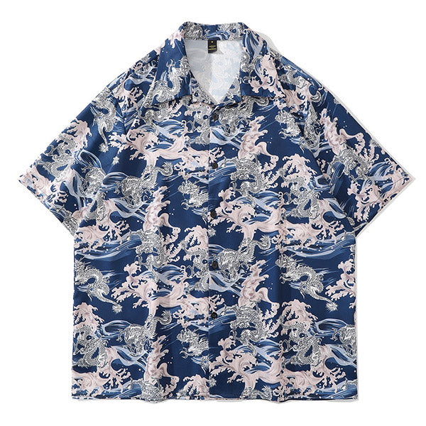 Chemise Hawaienne Homme Bleu