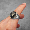 Chevalière bague dragon homme