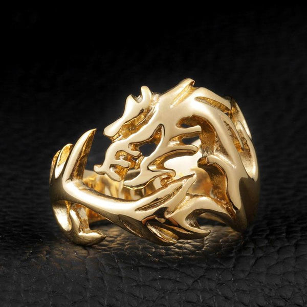 Bague Avec Un Dragon Or