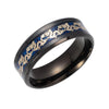 Bague Celtique Dragon Noir