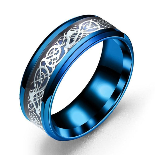 Bague Celtique Homme Bleu