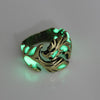 Bague Lumineuse Homme Or Vert