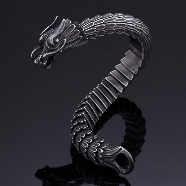 Bracelet Tête de Dragon Flexible