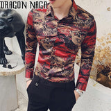 Chemise Avec Dragon Homme