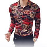 Chemise Avec Dragon Homme