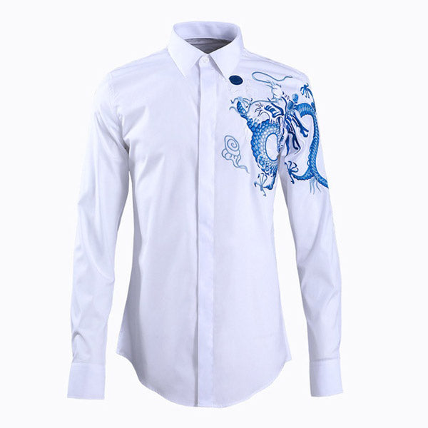 Chemise Dragon Bleu