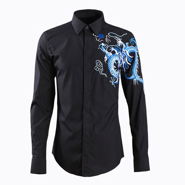 Chemise Dragon Bleu