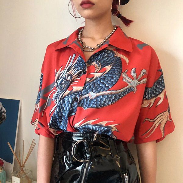 Chemise Dragon Femme
