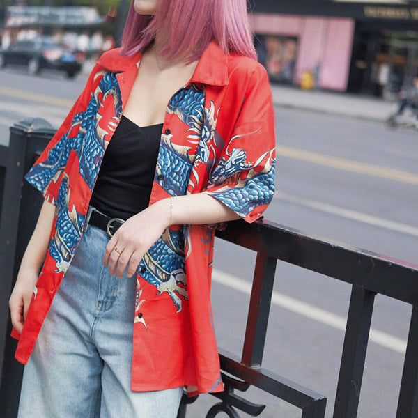 Chemise Dragon Femme