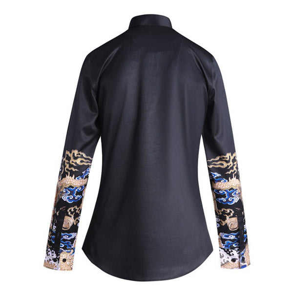 Chemise Dragon Noir