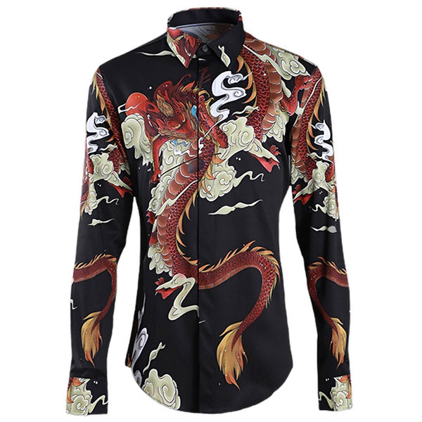 Chemise Dragon Rouge