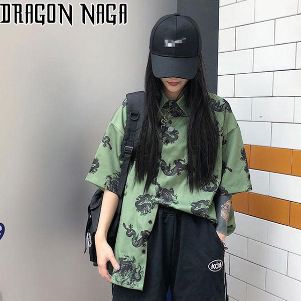 Chemise Imprimé Dragon