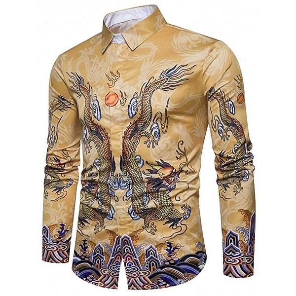 Chemise Motif Dragon