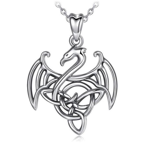 Collier Dragon Argent