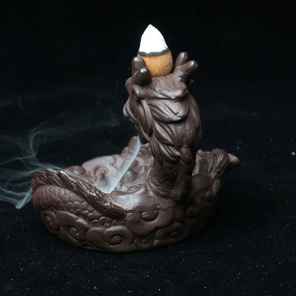 Porte Encens Dragon Élégant