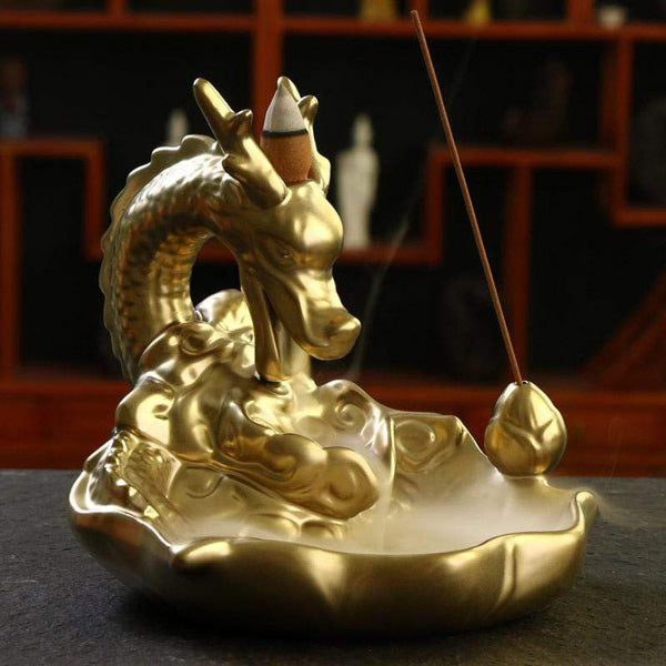 Porte Encens Japonais Dragon