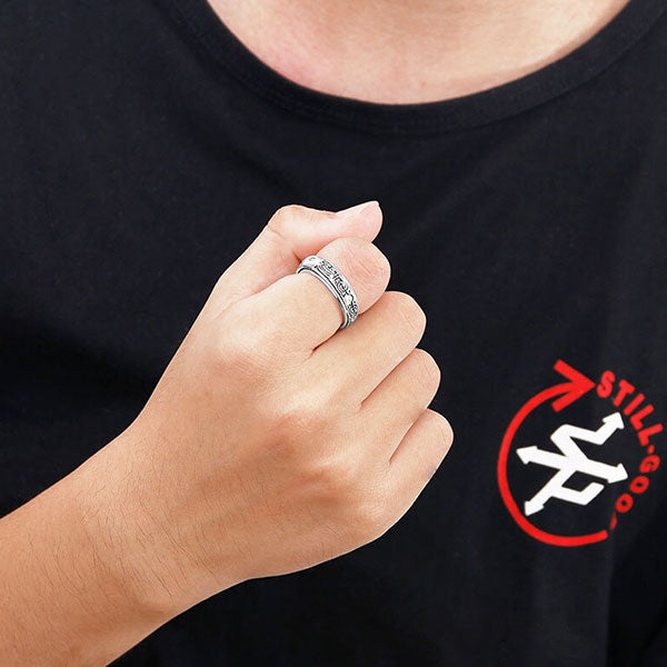 Bague Dragon 3 Anneaux (Argent)