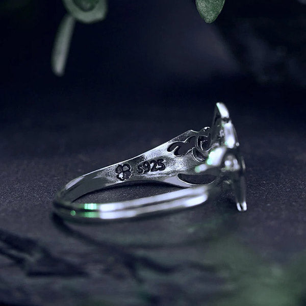 Bague Dragon Aile De Démon (Argent)