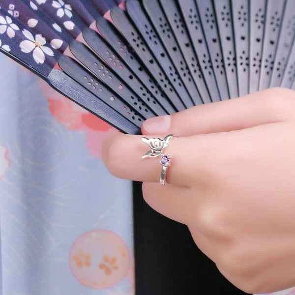 Bague aile de papillon