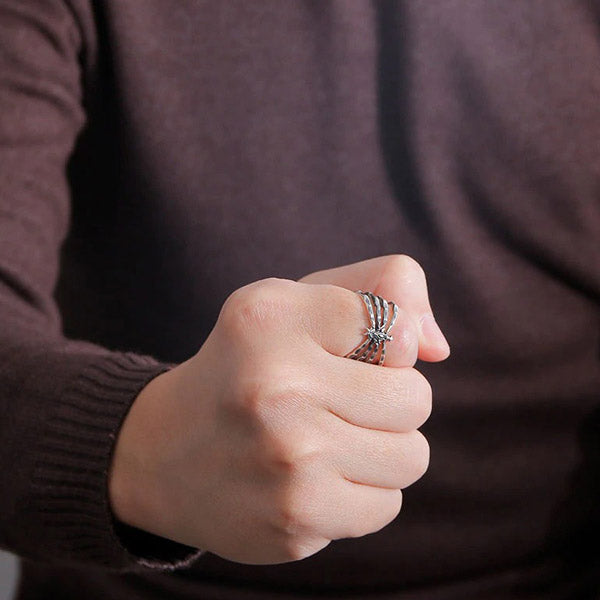 Bague Argent Araignée