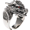 Bague argent dragon