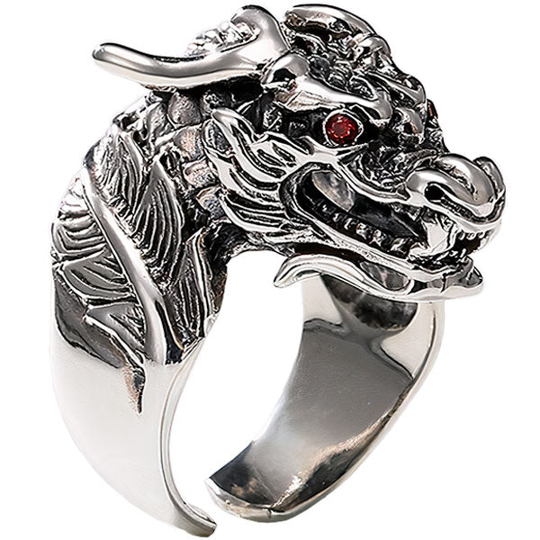 Bague argent dragon