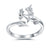 Bague Argent Femme Ajustable