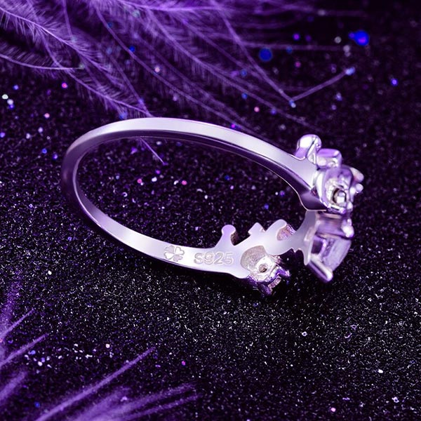 Bague Dragon Diadème Princesse (Argent)